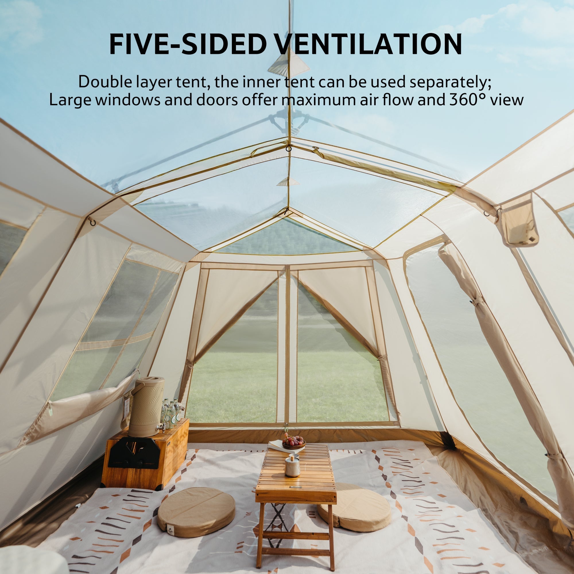 Village™ 13 Flagship 8-Person Instant Cabin Tent