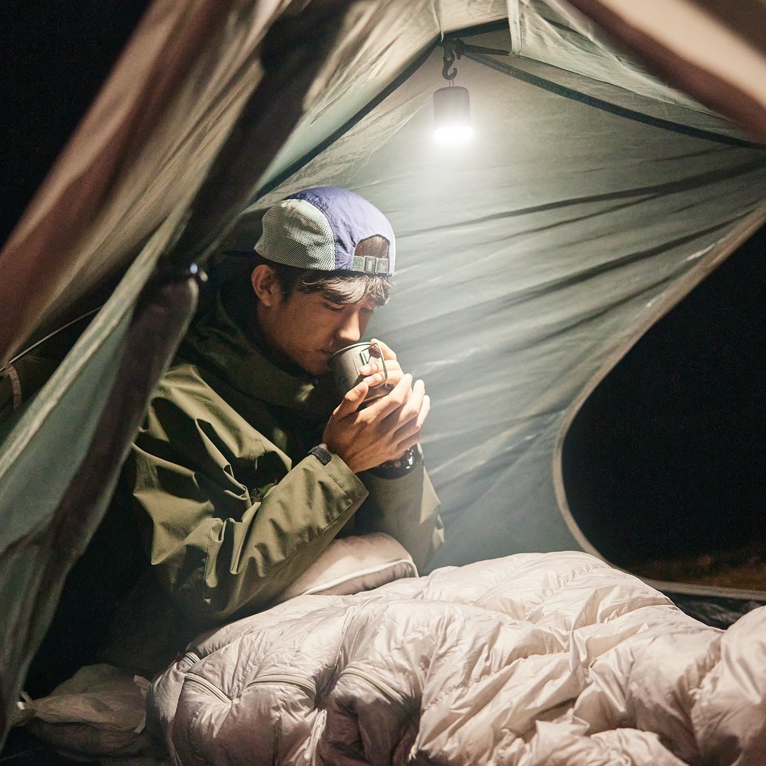 Naturehike Ultralight Mini Air Pump with Camping Light