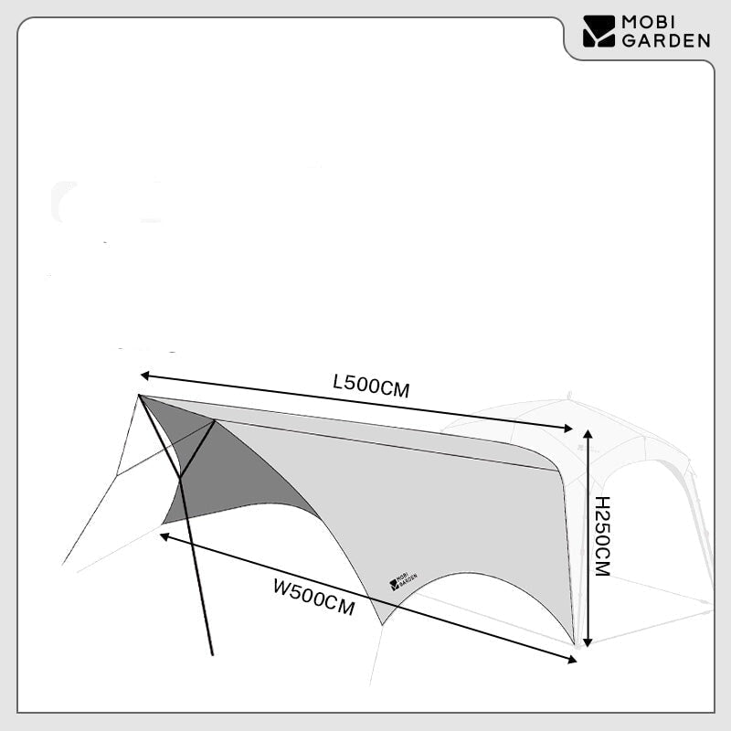 MOBI GARDEN Holiday Gazebo PO9.0 – Extension Tarp